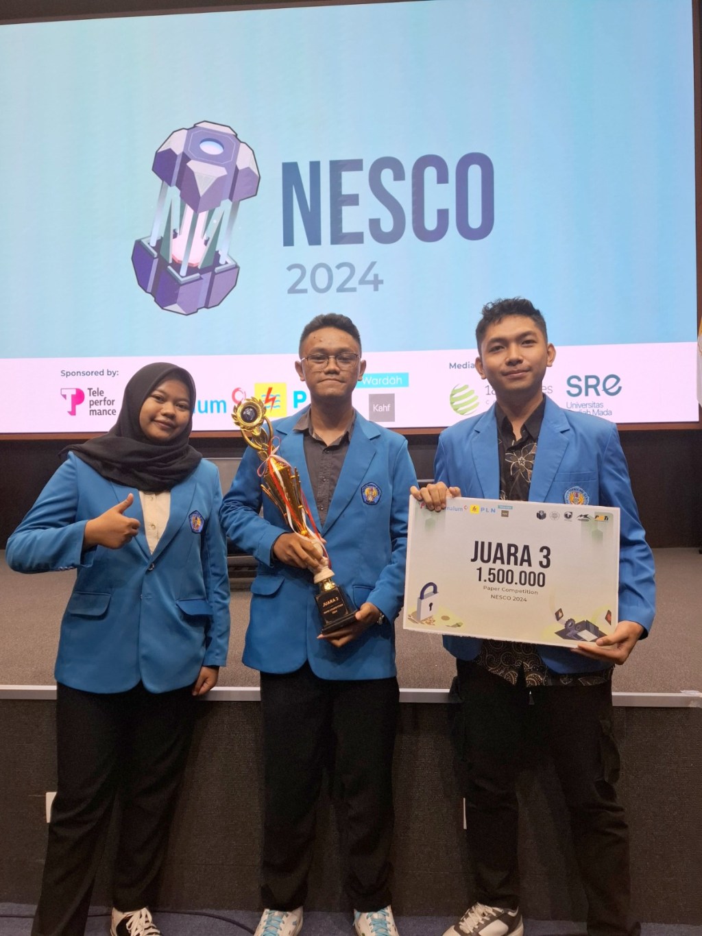 Beri Solusi Ketenagalistrikan, Mahasiswa ITN Malang Juara 3 NESCO Paper Competition 2024&nbsp;UGM