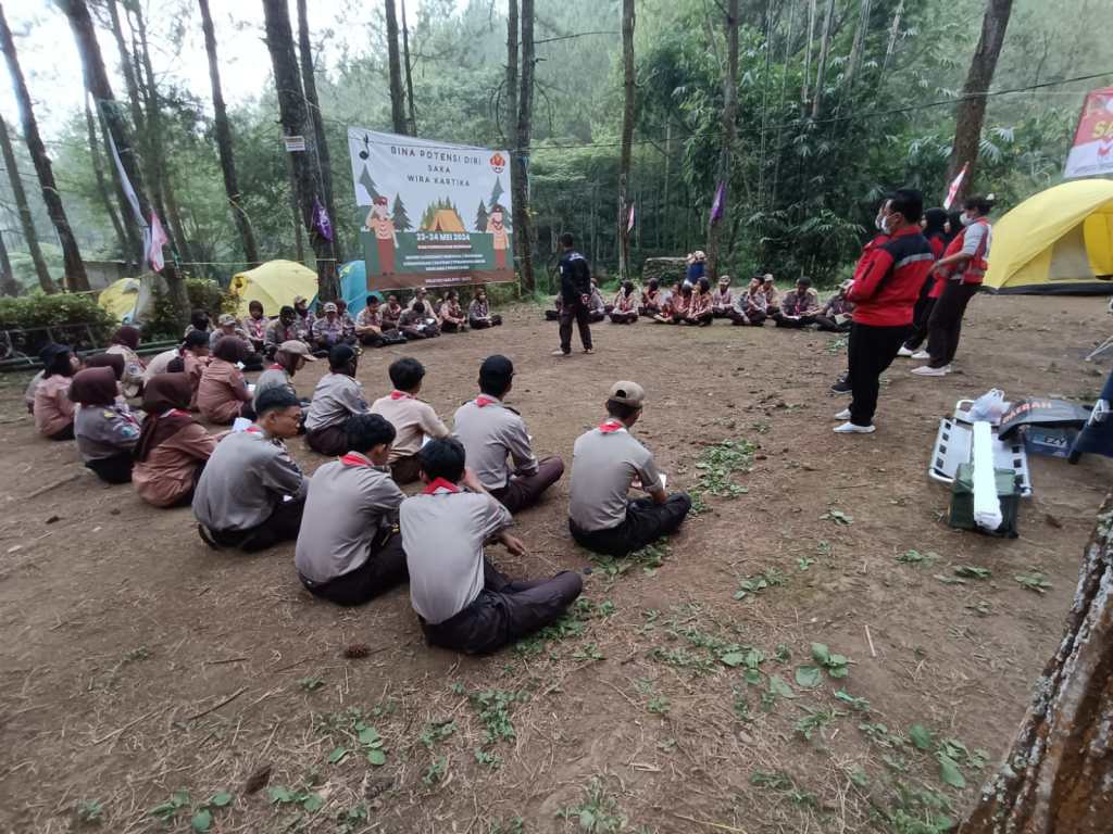 Saka Wira Kartika Kodim 0833 Gelar Persami, Cetak Generasi Muda Yang Berkarakter