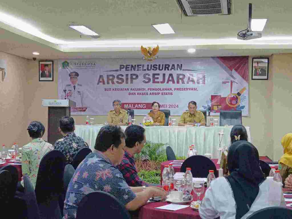 Akuisisi, Pengolahan, Preservasi dan akses Arsip Statis, Dispussipda Kota Malang GelarPenelusuran Arsip Sejarah