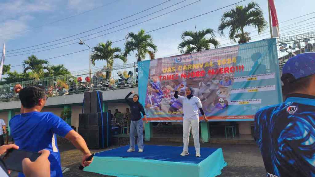 Kolaborasi Prodi Pendidikan Ekonomi dengan Prodi PJKR UIBU Gelar Senam Sehat “Tahes Njobo&nbsp;Njero”