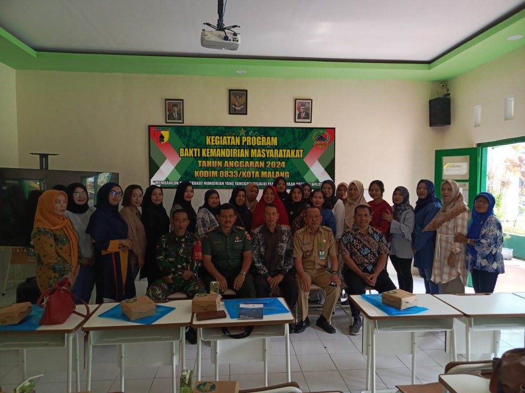Kodim 0833/Kota Malang Gelar Program Bakti Kemandirian Masyarakat dengan Memberikan&nbsp;Pelatihan