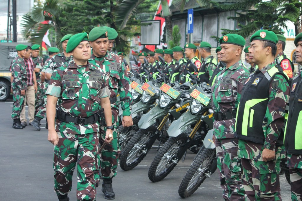 Dandim 0833/Kota Malang Pimpin Apel Gelar Pasukan Dan Simulasi Pengamanan Pilkada&nbsp;2024